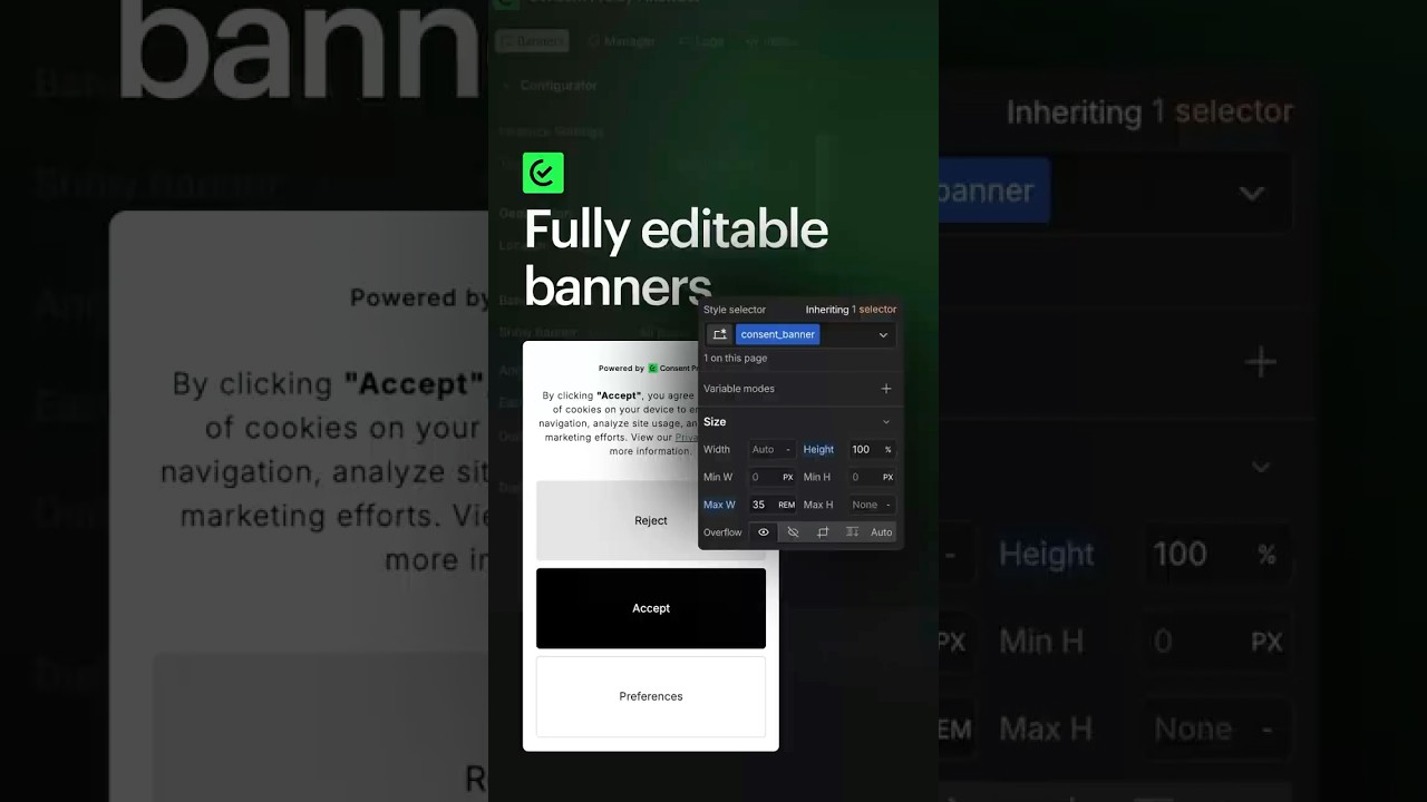 Style your cookie banner to match any brand in Webflow