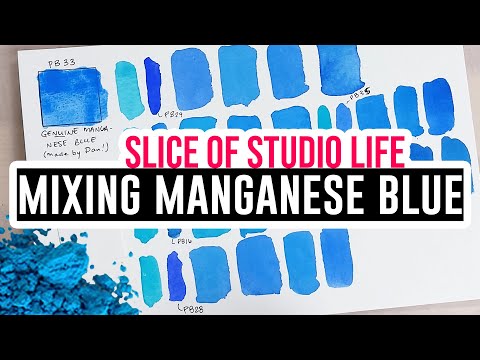 Slice of Studio Life! - Ep 24 - Mixing a Manganese Blue Dupe 💙