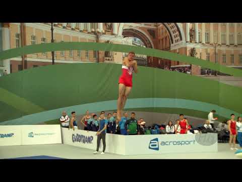 LISITSYN Aleksandr (RUS) - 2018 Trampoline Worlds, St. Petersburg (RUS) - Qualification Tumbling R2