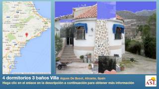 preview picture of video '4 dormitorios 3 baños Villa se Vende en Aigues De Busot, Alicante, Spain'