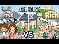 TOCA BOCA RICH FAMILY VS FREE FAMILY In FREE HOUSE Idea PAZU Design House Ideas TocaLifeWorld