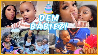 SINGLE MOM THREE KIDS FOR A DAY, MY NIECE'S FIRST BIRTHDAY, SICK MOM ON THE MOVE & MORE | Ellarie