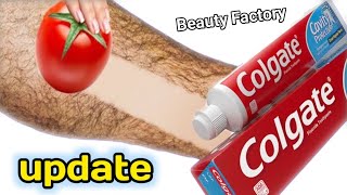 VIRAL DIY- How to Remove Facial and Body Hair Permanently with Toothpaste & Tomato