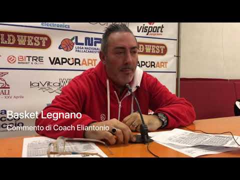 Legnano Basket: coach Eliantonio dopo la sconfitta con Piombino
