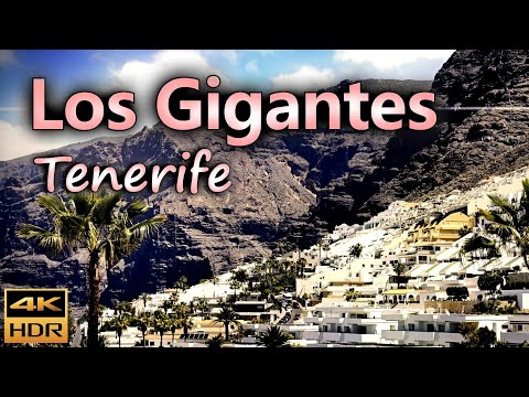 Los Gigantes, a coastal town on the western edge of the island / Tenerife, Spain / 4K HDR