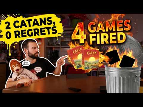 4 Games FIRED | Culling Catan twice, The Crew & Cash n' Guns