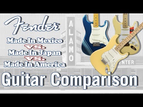Fender Mexican vs Japanese vs American Made - Guitar Comparison