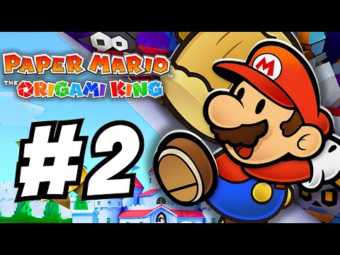 Paper Mario: The Origami King - WALKTHROUGH Part 2 - Toad Town and Graffiti Underground!