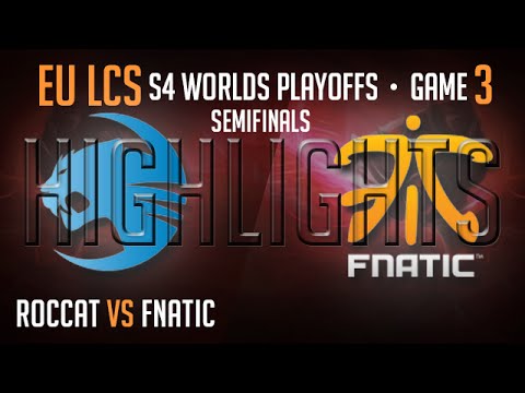 Fnatic vs Roccat Game 3 Highlights Semifinal S4 Worlds Playoffs Summer 2014 | FNC vs ROC G3