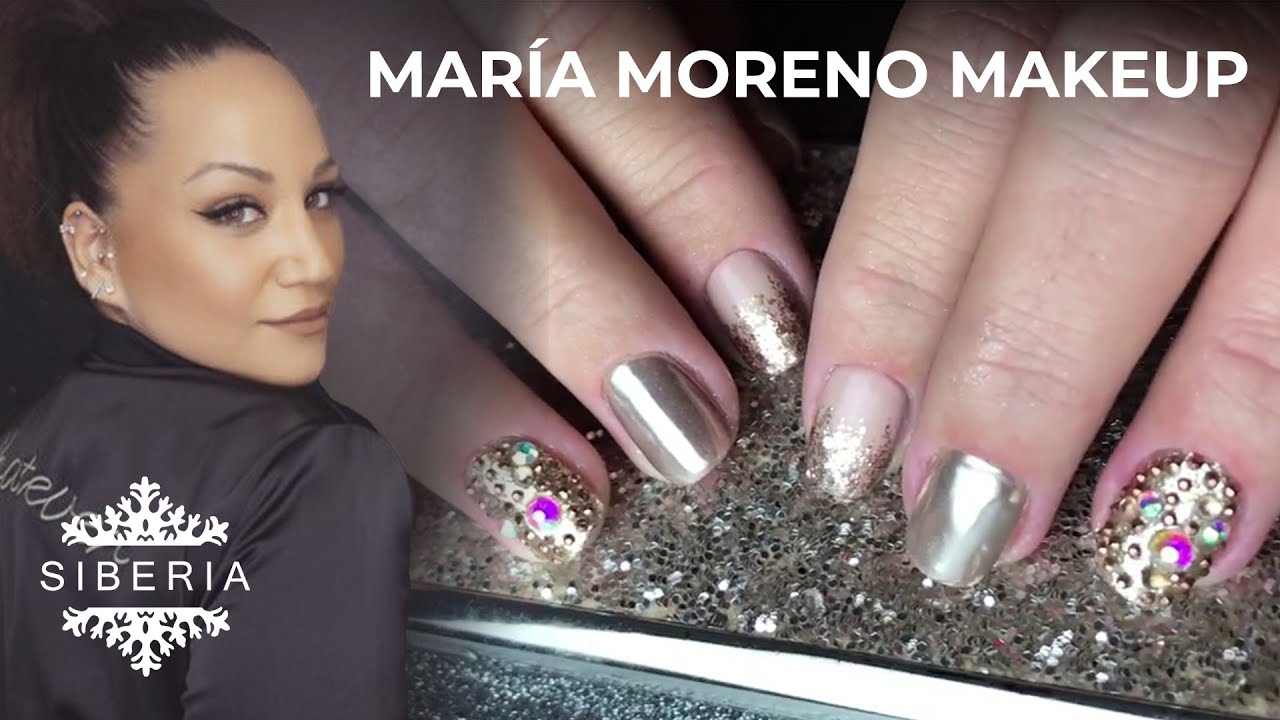 MANICURA RUSA con CRISTALES para MARIA MORENO MAKEUP 💄