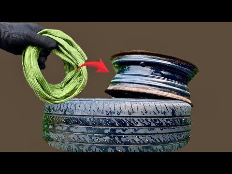 Now Removing Tires Becomes Pointless! This Rope Roll Can Remove All Kinds Of Tires