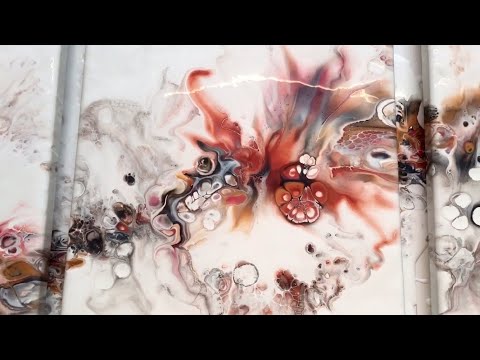Acrylic Pouring #82: DUTCH POUR TRIPTYCH❣️ARTEZA METALLICS ✨ AWSOME 😱Discountcode in discriptionbox!