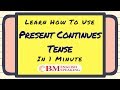 Present Continuous Tense | Online English ...