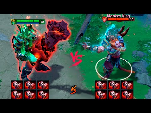 Wraith King 1 vs 1 Monkey King