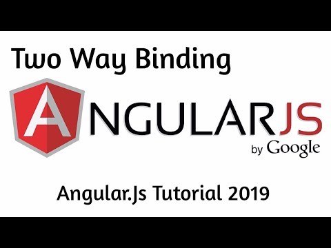 Two Way Binding in AngularJs Tutorial 06 Angular Two Way Data Binding Example Tutorial 2019