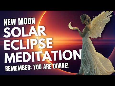 Solar Eclipse Guided Meditation | Virgo New Moon September 21, 2025 | Rebirth Your Angel Wings 🪽
