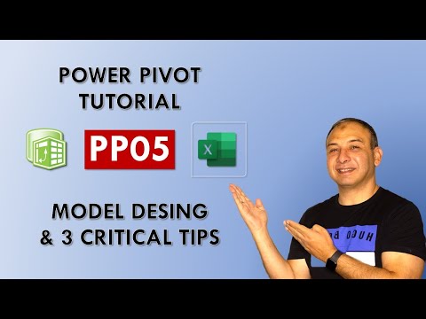 PP05: Power Pivot Tutorial - MODEL DESIGN & 3 CRITICAL TIPS; Hide, Sort columns & Update Calendar