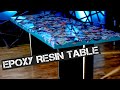 Table Made Of Stickers And Resin