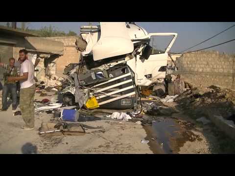 اغتنام دبابة تي 72 في مدينة اعزاز بعد السيطرة عليها من قبل كتيبة عمرو بن العاص