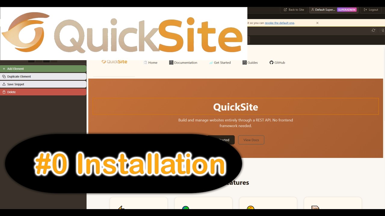 QuickSite Dev Log #0 — Installation & Setup