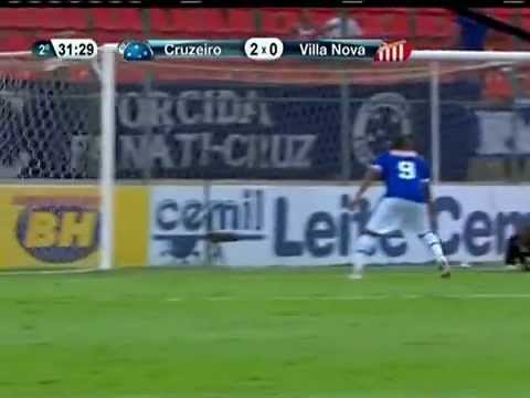 Gols - Cruzeiro 2 x 0 Villa Nova-MG - Campeonato Mineiro