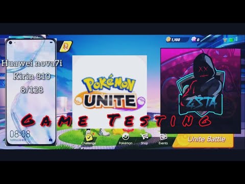 Pokémon Unite Gaming Test on Huawei nova 7i [Kirin 810, 8/128] in Highest Graphics🔥