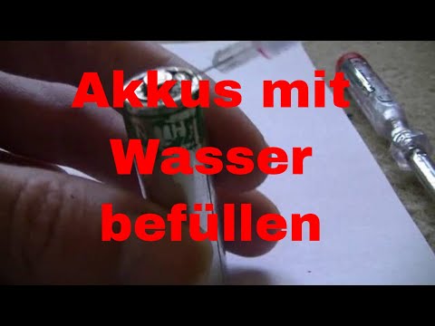 Akkus mit Wasser Füllen - eflose #721