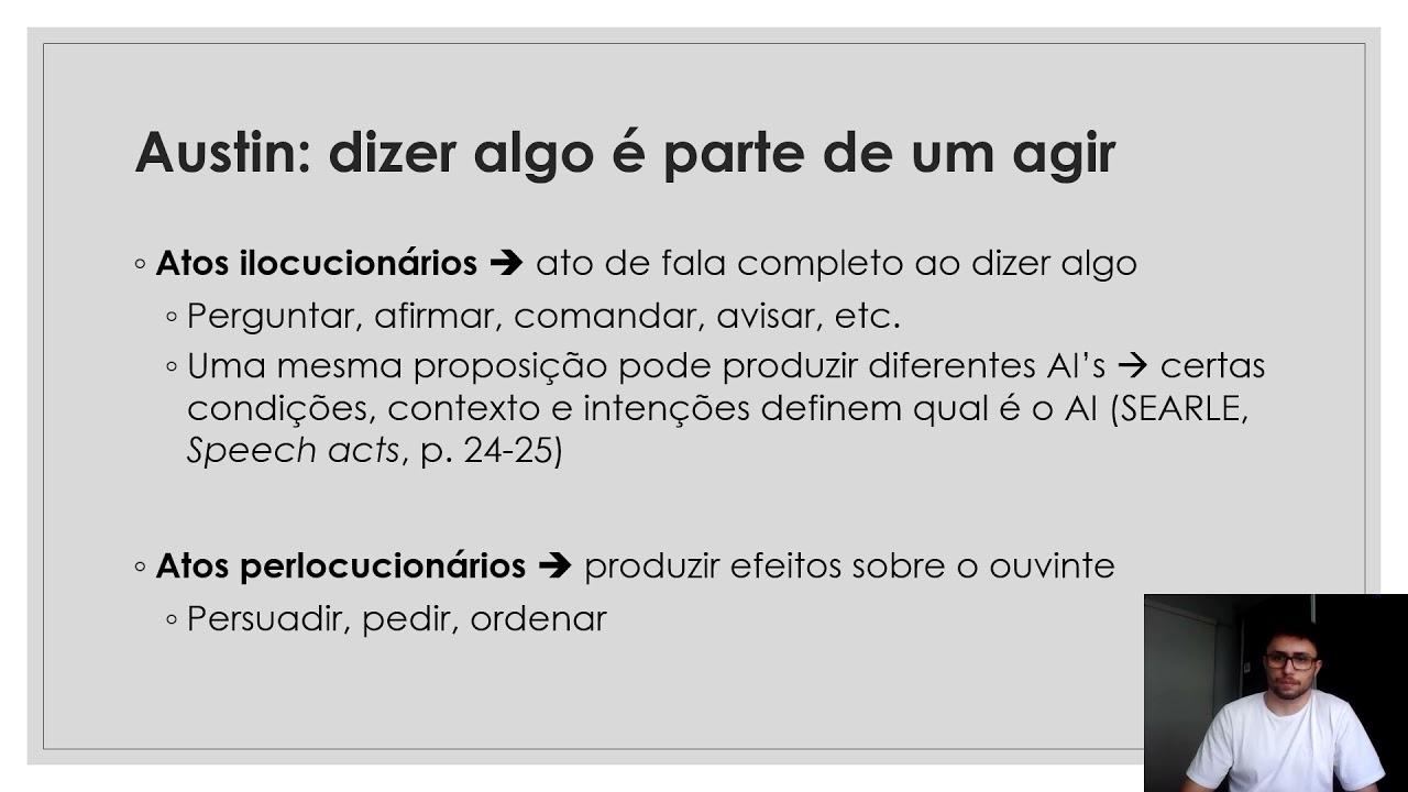 Filosofia da Linguagem e Teoria do Direito - Parte II (Aula 12)