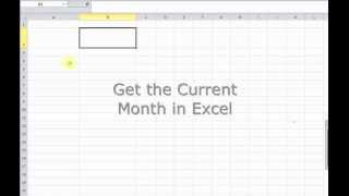 Get current month in Excel using the CHOOSE, MONTH and TODAY functions