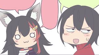 【 漫画動画 】ガールズトークデッキをミオしゃにバカにされてるスバル【大空スバル/大神ミオ/白銀ノエル/ホロライブ手描き】