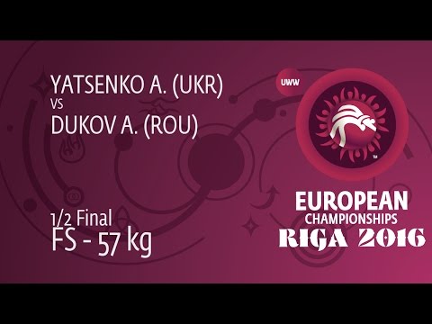 1/2 FS - 57 kg: A. YATSENKO (UKR) df. A. DUKOV (ROU), 5-1