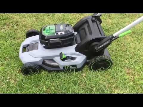 Before You Buy! Ego 21" Self Propelled Electric Mower Review Video