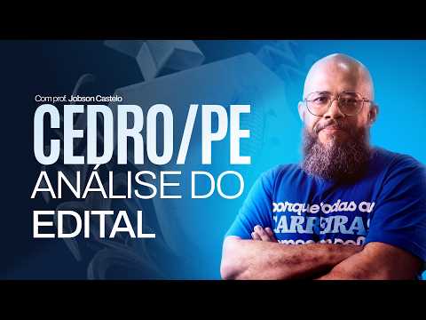 Edital Concurso Cedro-PE 2026 Publicado! - Entenda todos os pontos