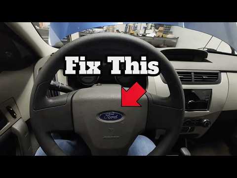 DIY How To Remove and Install Airbag & Steering Wheel On 2008 - 2011 Ford Focus
