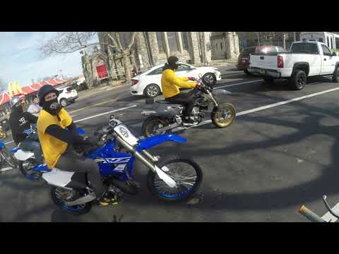 Meeting the pack on broad street