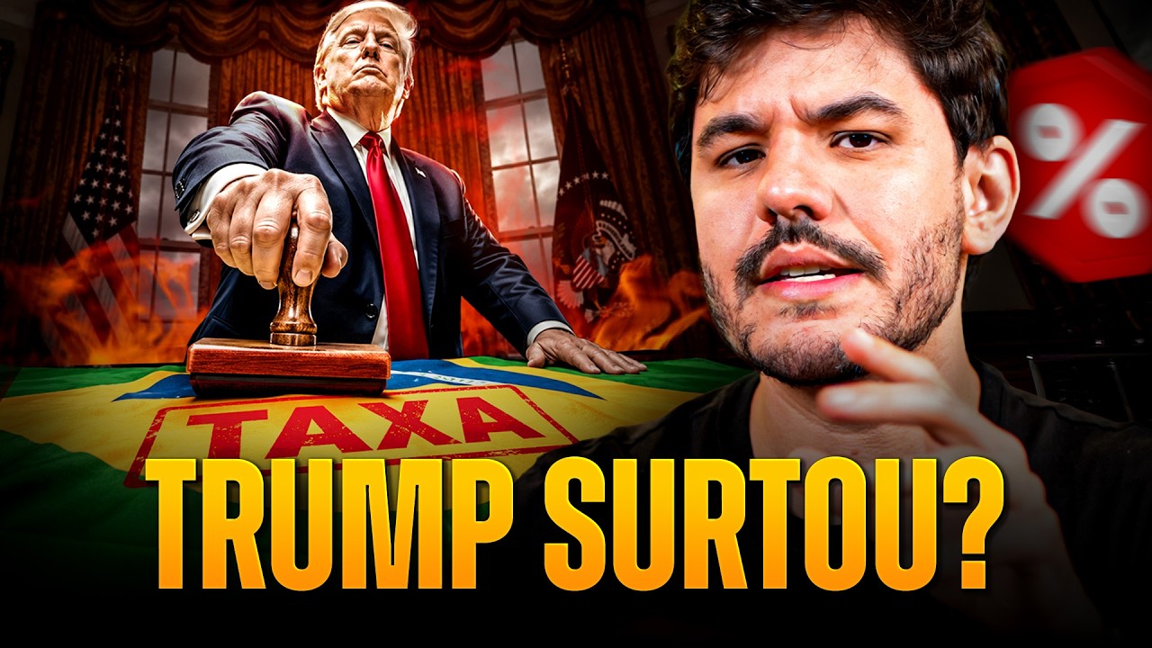 Trump ficou doidão e taxou o Brasil agressivamente