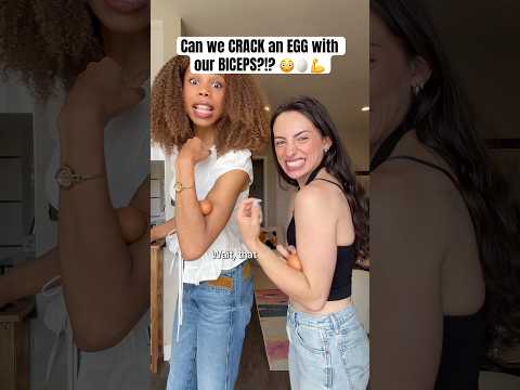 Wait are we ONTO something with that technique??🥚💪😲 #besties #bestiesforever #crackaneggchallenge