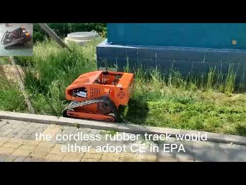 21 inch cutting blade radio controlled robot slope mower best price China manufacturer factory