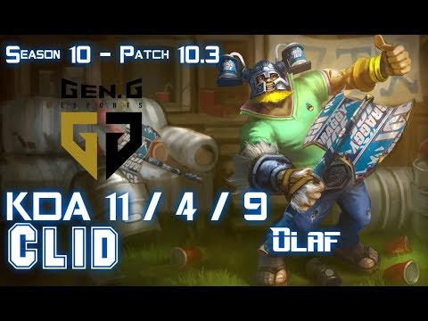 Gen Clid OLAF vs ELISE Jungle - Patch 10.3 KR Ranked