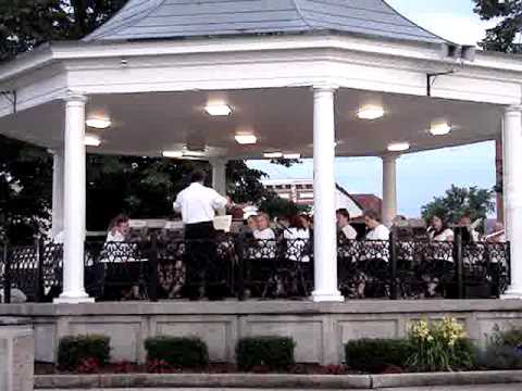 Fairfield Iowa Municipal Band Concert in Central Park