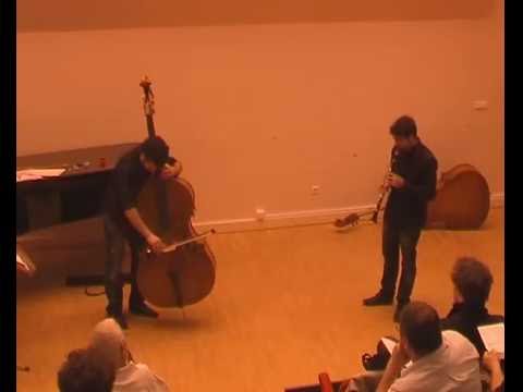 Doublebass & clarinet Impro with bruno bonanséa & jeremy bruyère