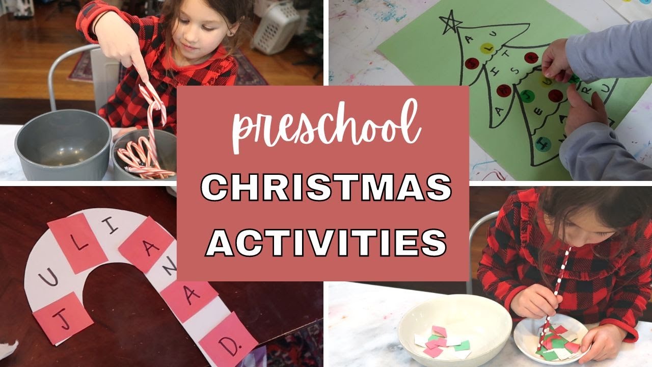EASY PRESCHOOL CHRISTMAS ACTIVITIES // CHRISTMAS GAMES FOR PRESCHOOLERS