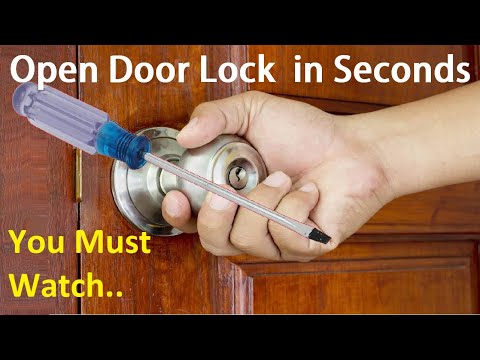 Door Lock Unlocked Tricks is Just a Seconds _ Open Door Lock With Screwdriver