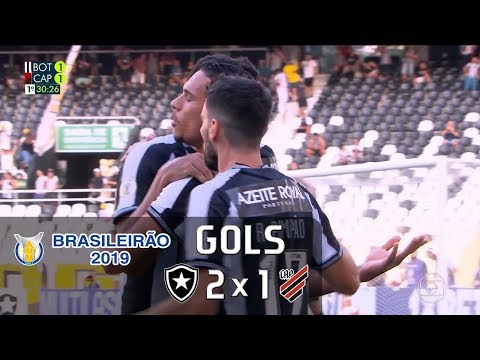 Gols - Botafogo 2 x 1 Athletico Paranaense - Brasileirão 2019