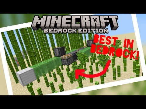 The BEST flying machine sweeper in Bedrock edition (Tutorial)