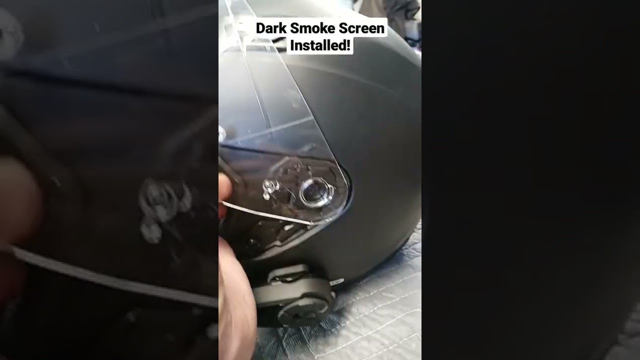 HJ-31 Dark Smoke Shield Installed on HJC i10 Plus!