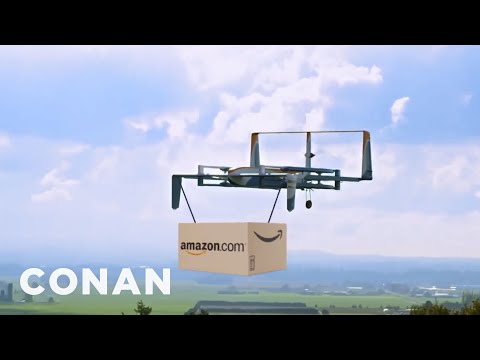 Conan Tests Amazon's Drone Delivery Service | CONAN on TBS