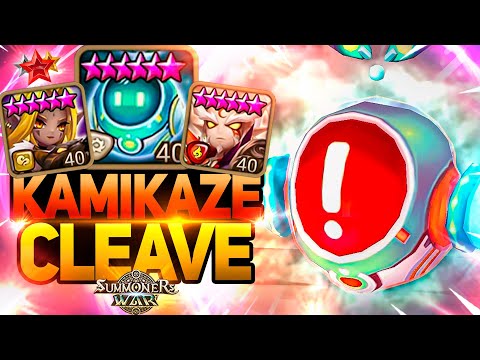 KAMIKAZE CLEAVE with ROBO-E65, Bellenus and Savannah - Summoners War