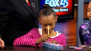 Girls Use Rainbow Loom for Fundraiser  FOX45 Morning News Baltimore