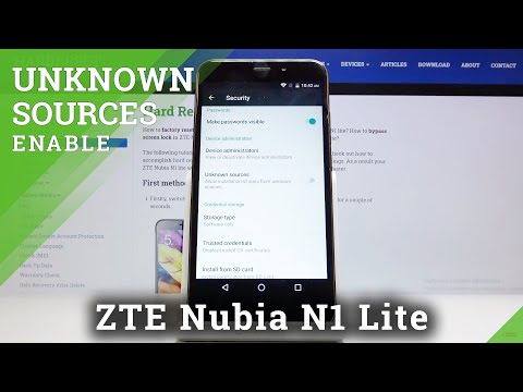 How to Allow Unknown Sources in ZTE Nubia N1 Lite – Allow Downloading